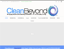 Tablet Screenshot of cleanbeyond.com